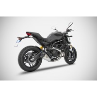 ZARD Low Mounted Slip-on Exhaust for Ducati Monster 797 ZARD Low Mounted Slip-on Exhaust for Ducati Monster 797